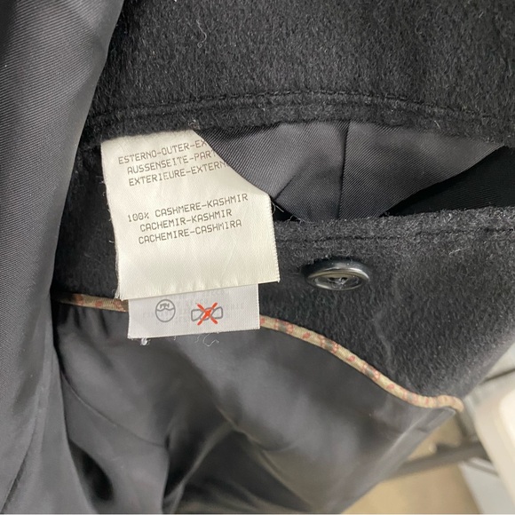 Ermenegildo Zegna Black Cashmere Coat XL 54 - Picture 5 of 10
